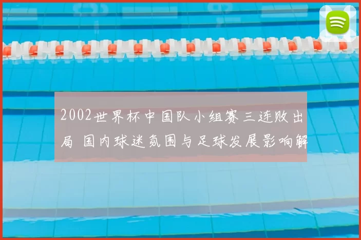 2002世界杯中国队小组赛三连败出局 国内球迷氛围与足球发展影响解析